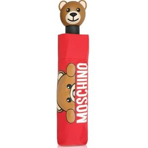 NEW MOSCHINO BEAR HIDDEN TEDDY RED UMBRELLA
